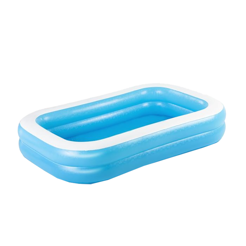 BESTWAY DELUXE RECTANGULAR POOL - 269CMX175CMX51CM 778L - BLUE