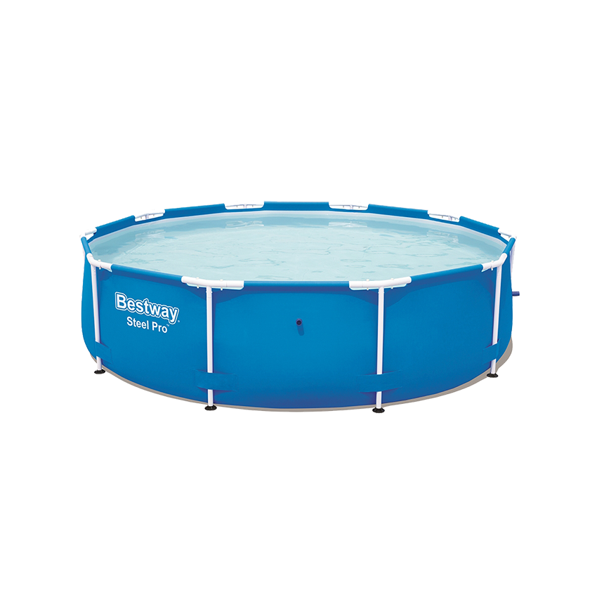 BESTWAY STEEL PRO FRAM FREE-STANDING SWIMMING POOL - 305CMX76CM 4678L - BLUE