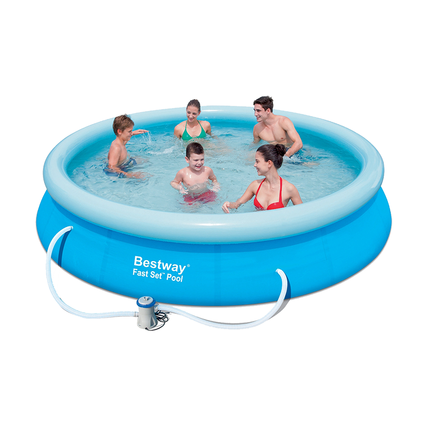 BESTWAY FAST SET POOL - EXLUDES PUMP & FILTER - 366CMX76CM 5377L - BLUE