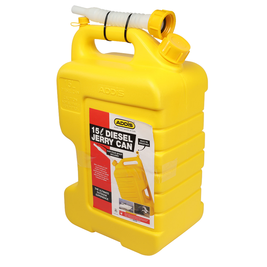 ADDIS YELLOW 15L DIESEL JERRY CAN