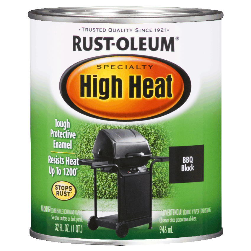 RUST-OLEUM HIGH HEAT BARBQUE - 946ML - BLACK