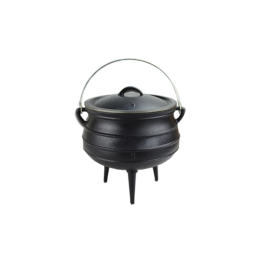 AFRITRAIL CAST IRON POTJIE NO.3 - BLACK