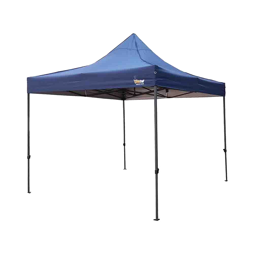 AFRITRAIL GRAND DELUXE TOP CENTRE STEEL GAZEBO - 3M X 3M - BLUE
