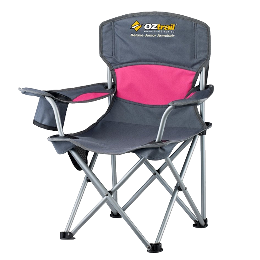 OZTRAIL DELUXE JUNIOR CHAIR - 80KG - PINK