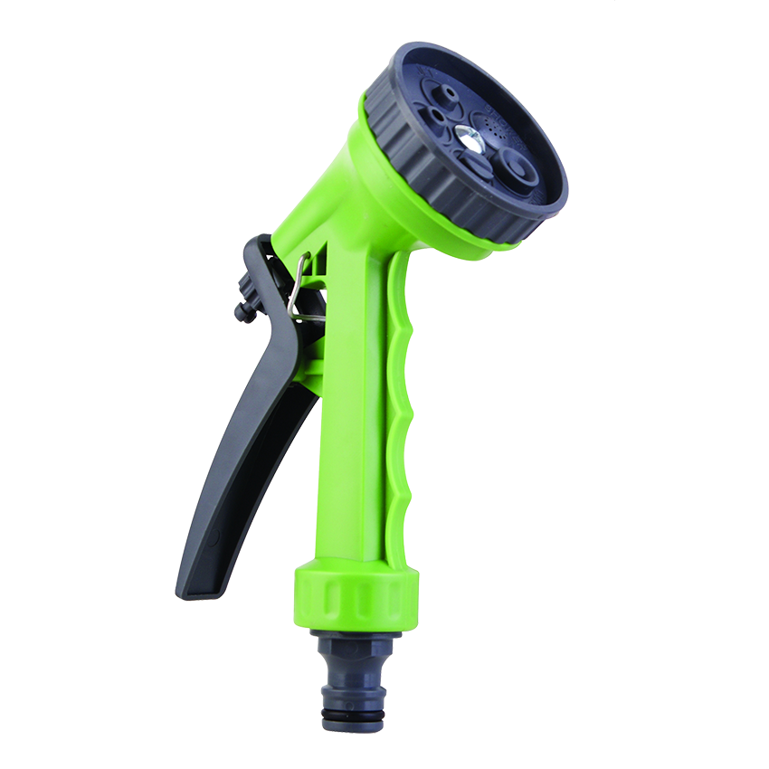 GRO HOSE NOZZLE WITH 5 PATTERNS - GREEN