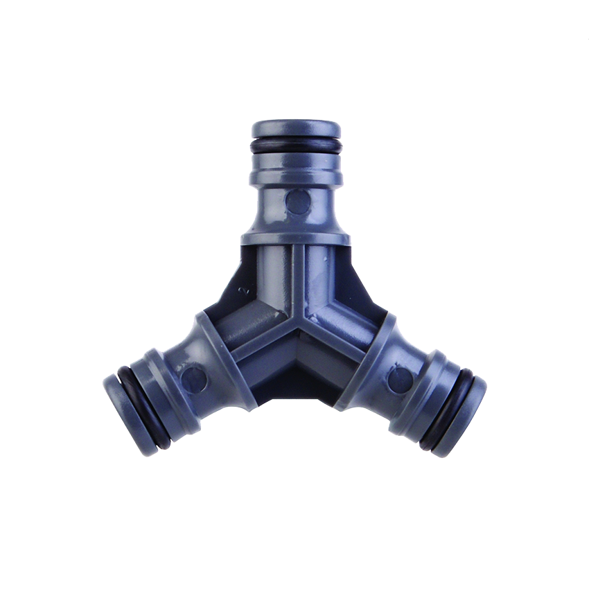 GRO 3-WAY HOSE CONNECTOR - GREY