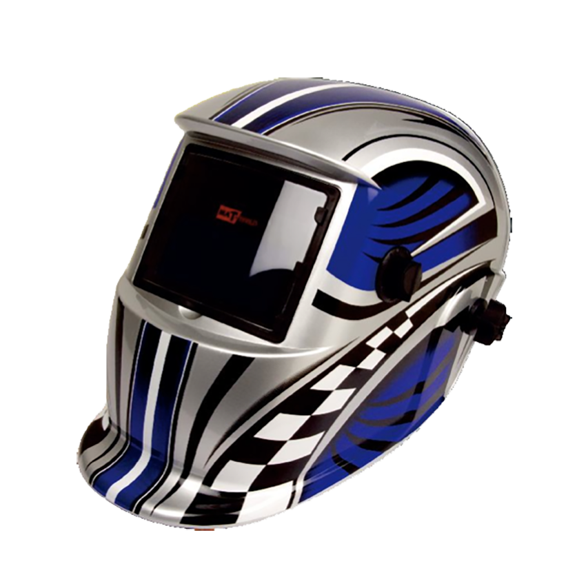 MATWELD WELDING HELMET - AUTO DARKENING WITH BLUE