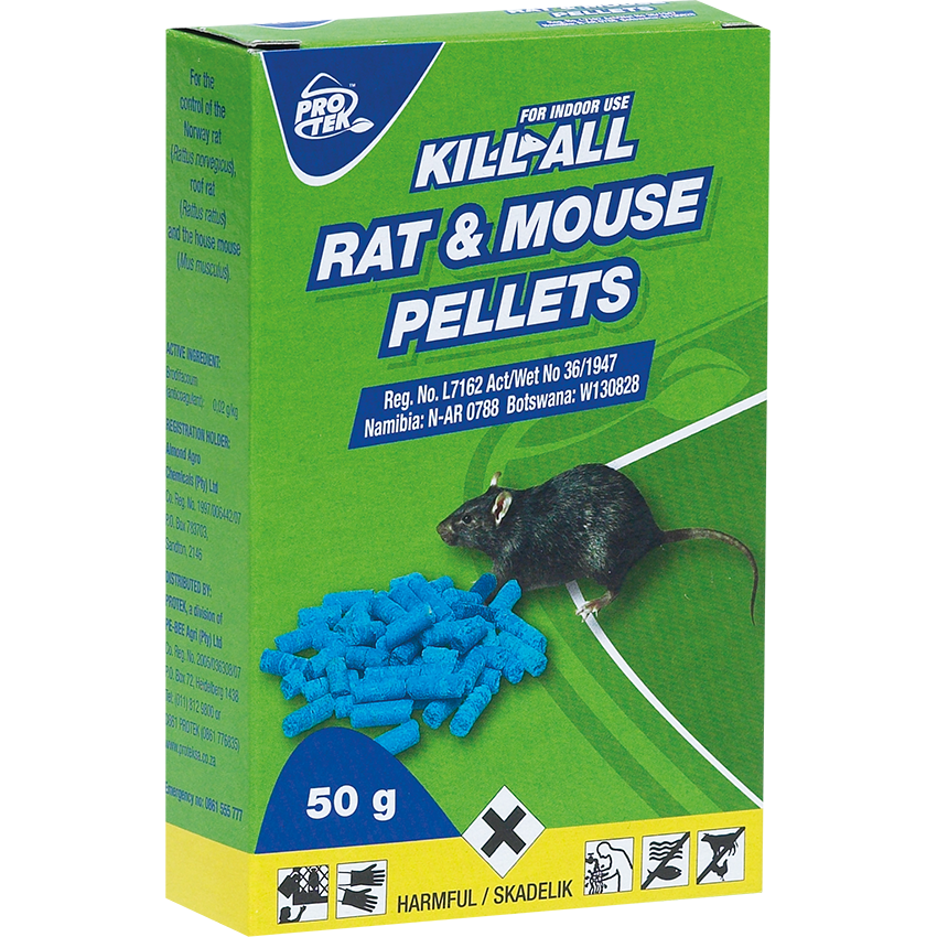 PROTEK RODENTICIDE KILL ALL PELLETS - 50G