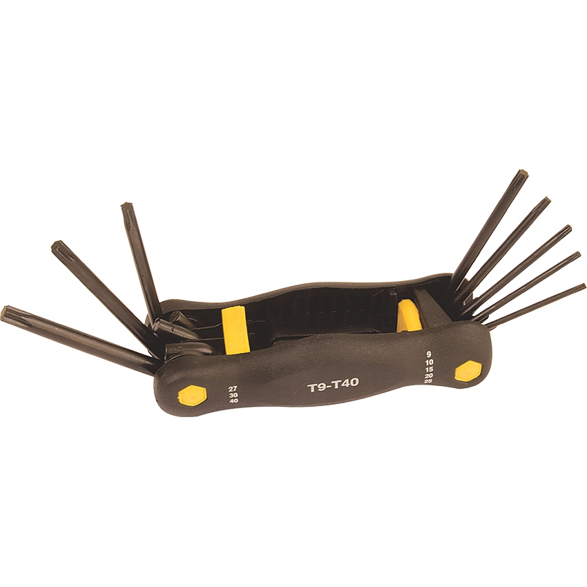 MTS 8 PIECE ALLEN KEY & TORX KNIFE SET - T9-T40