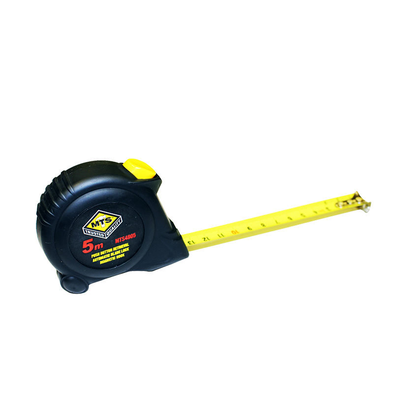 MTS SOFT GRIP AUTO LOCK TAPE MEASURE - 5MX19MM