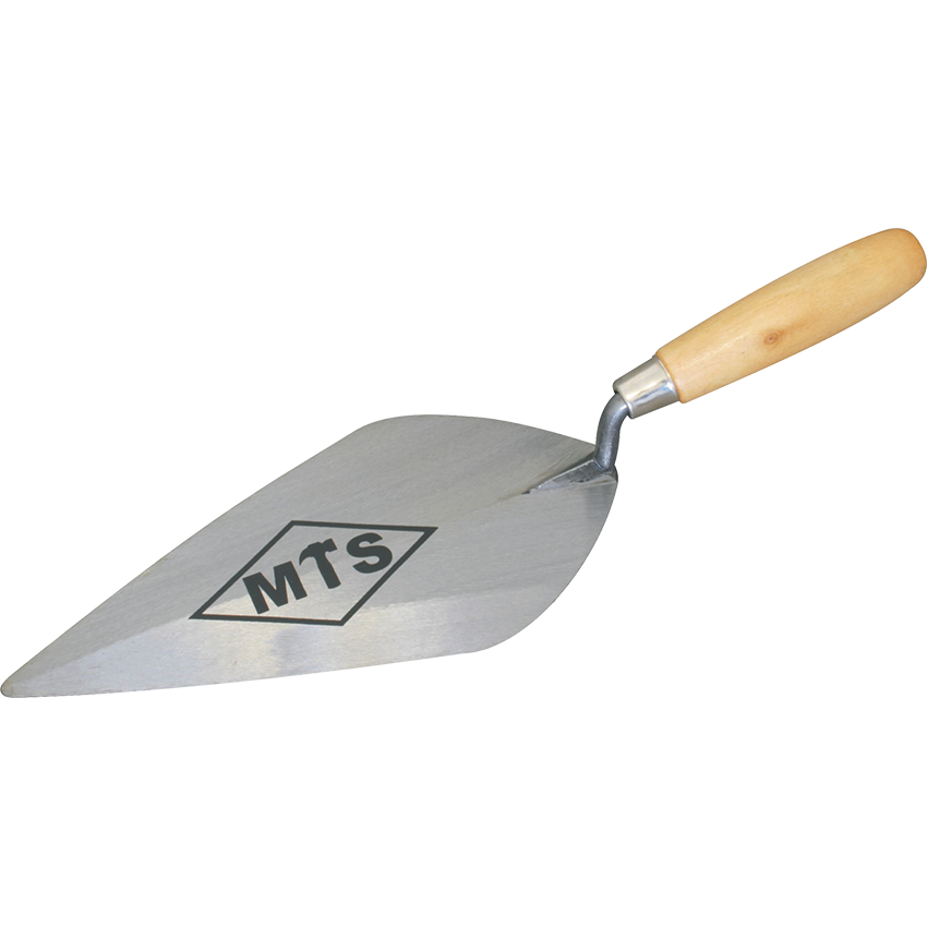 MTS BRICK TROWEL WITH WOODEN HANDLE - 250MM
