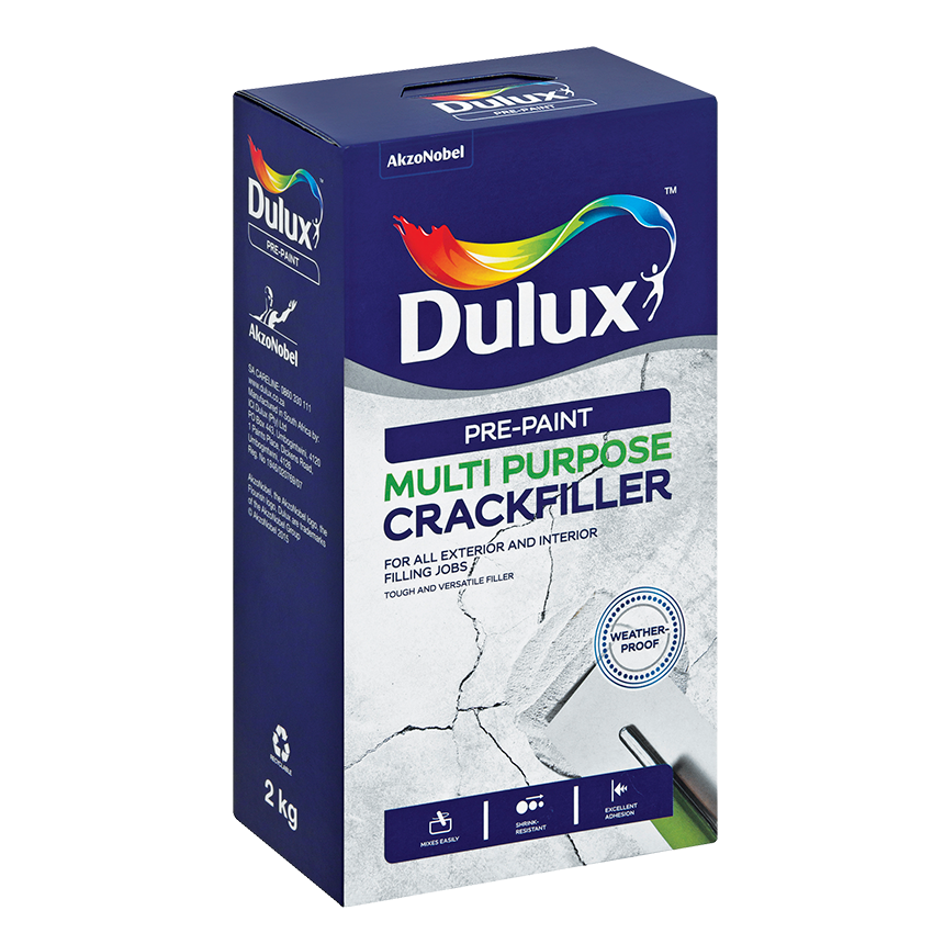 Dulux Prepaint Crackfiller Multi-Purpose - 2KG - White