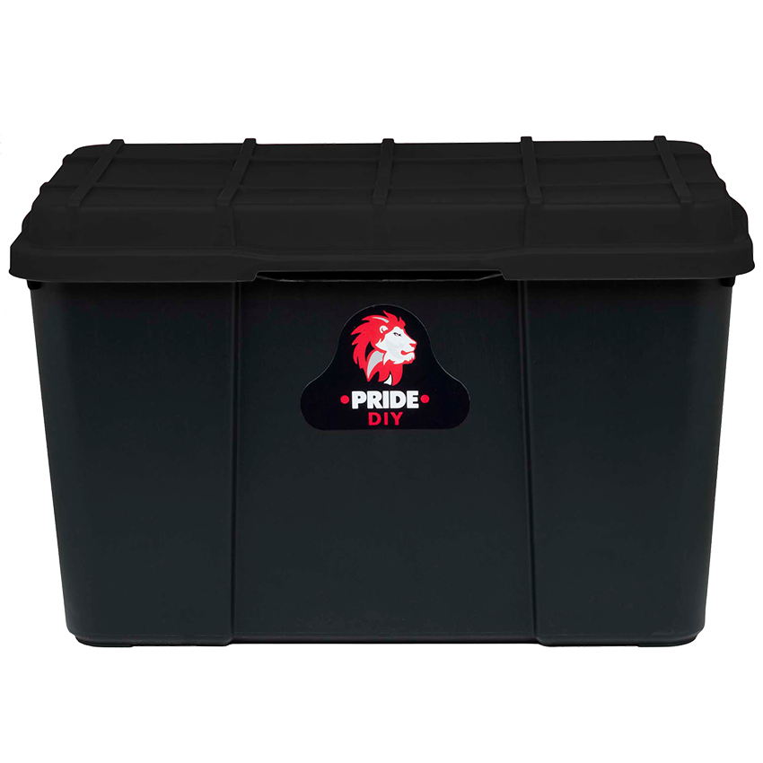 PRIDE STORAGE BOX - FULL BLACK - 65L