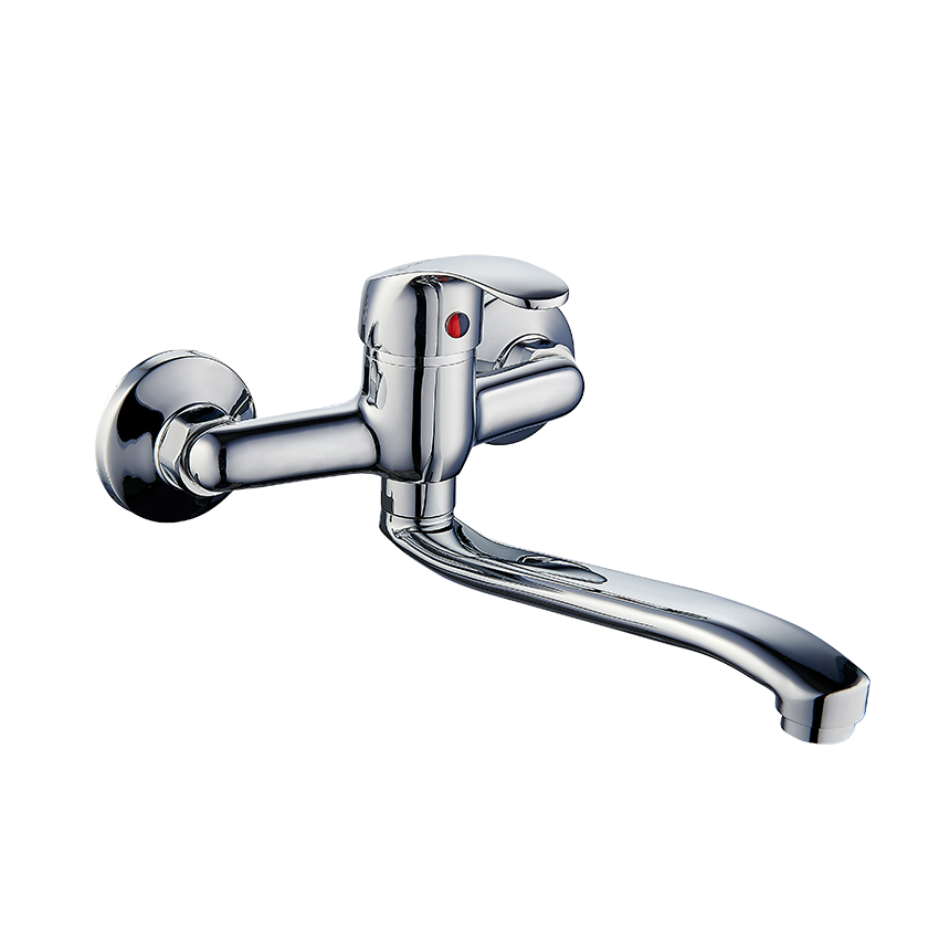 Pisces II Wall Type Sink Mixer with Swivel JL Spout