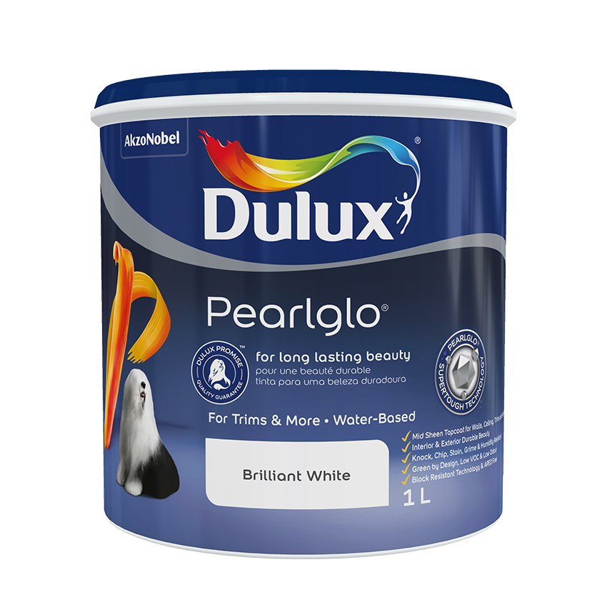Dulux Pearlglo Water Based - 1L - White