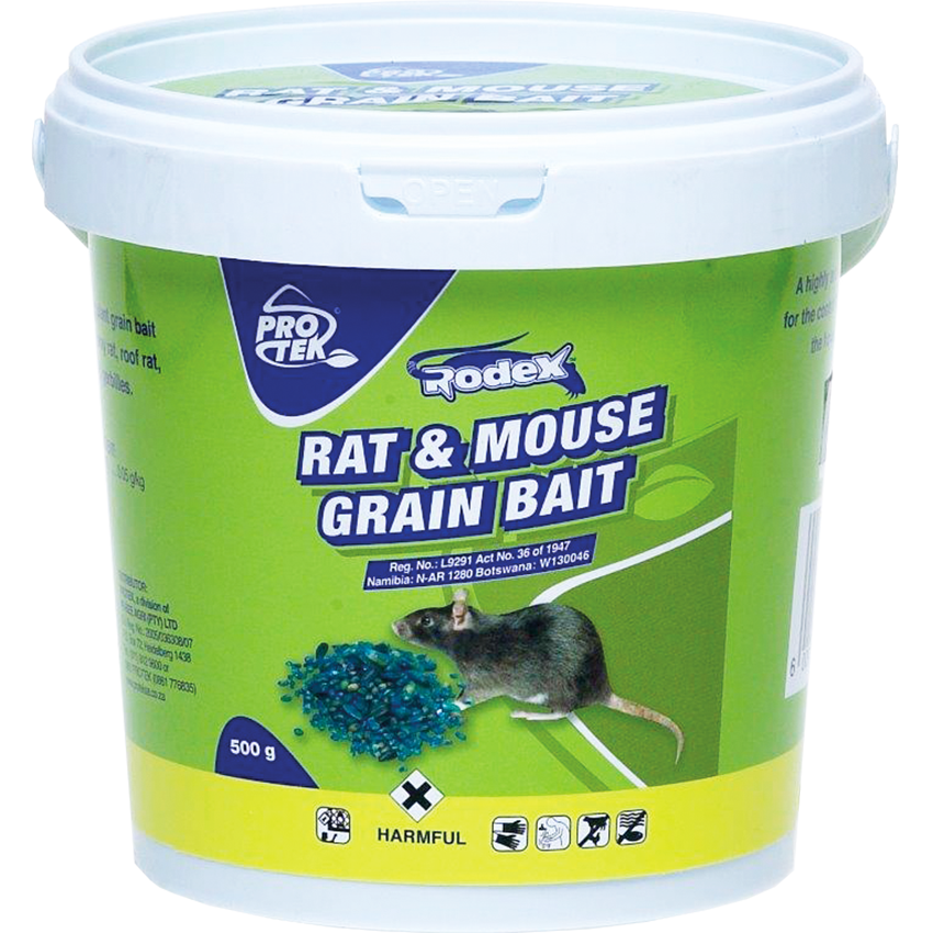 PROTEK RODENTICIDE RODEX RAT & MOUSE GRAIN - 500G