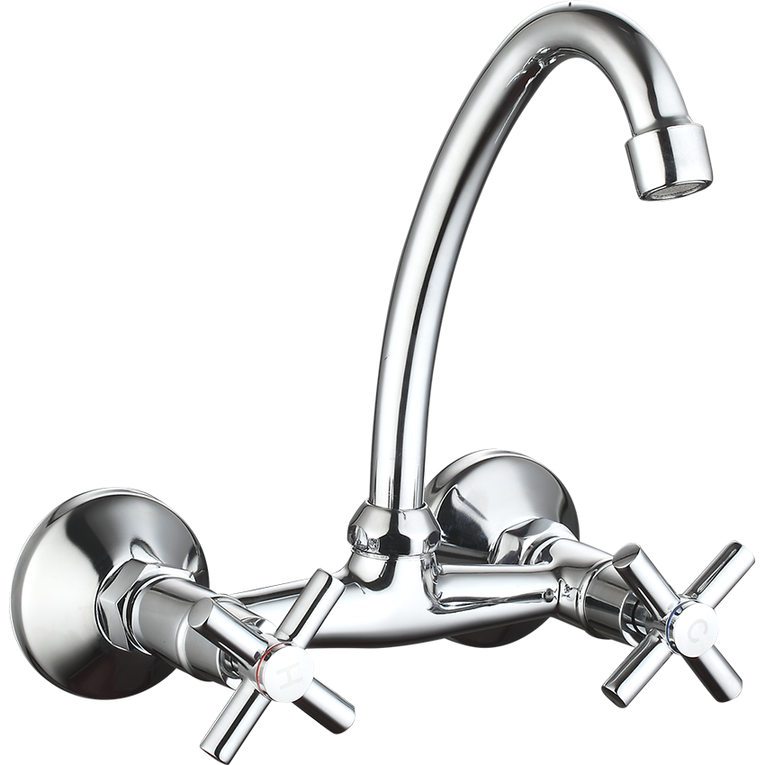 Scorpio Wall Type Sink Mixer with Swivel JL Spout