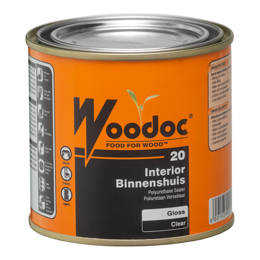 WOODOC 20 INDOOR POLYURETHANE SEALER - 500ML - GLOSS