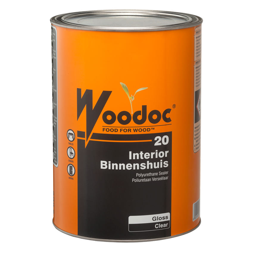 WOODOC 20 INDOOR POLYURETHANE SEALER - 5L - GLOSS