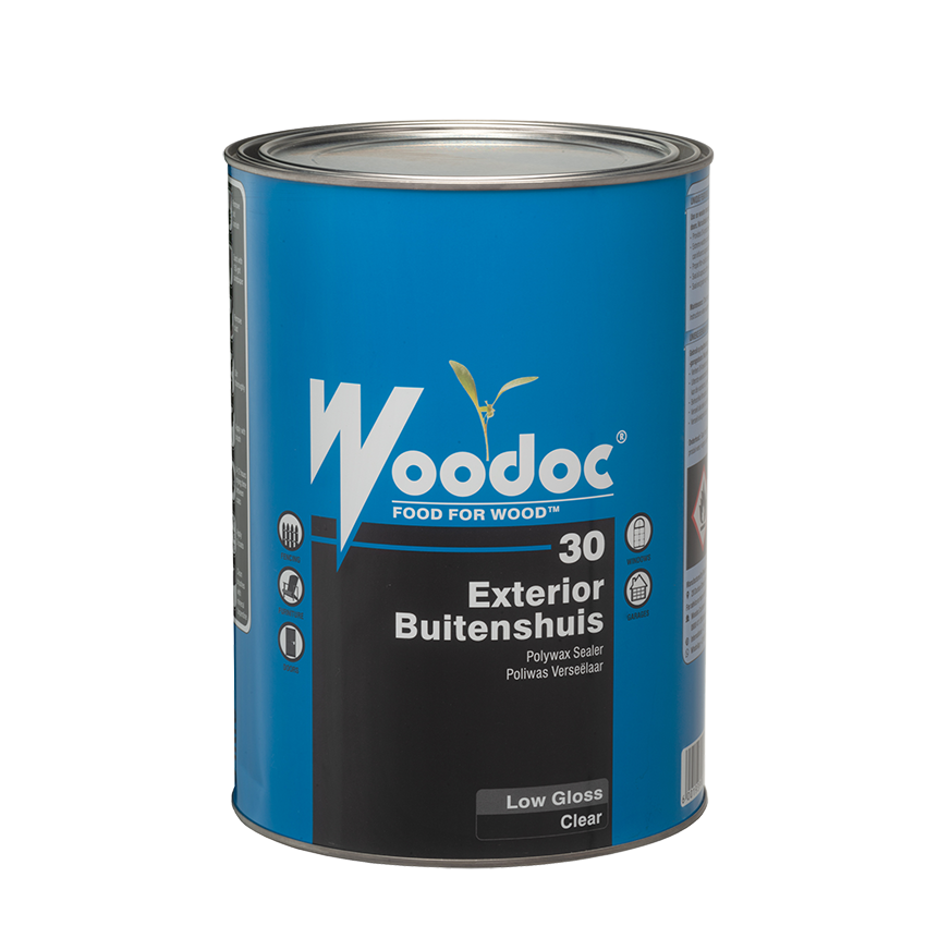 WOODOC 30 EXTERIOR LIGHT GLOSS WAX SEALER - 5L - CLEAR