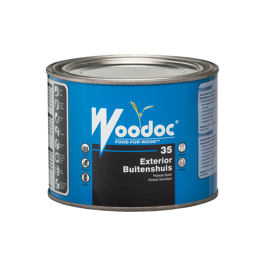 WOODOC 35 EXTERIOR LIGHT GLOSS WAX SEALER - 1L - Dark Brown