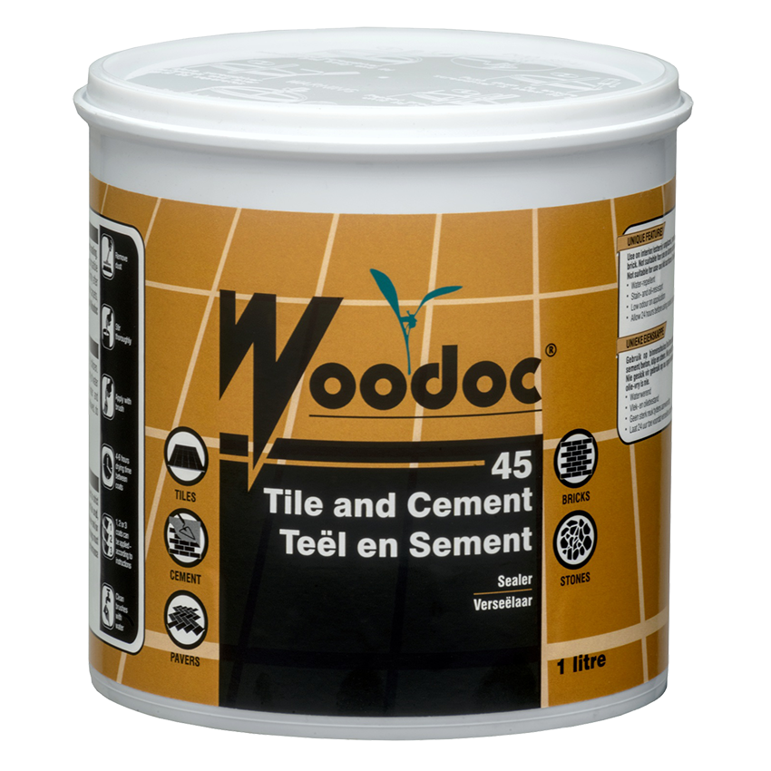 WOODOC 45 TILE AND CEMENT GLOSS SEALER - 1L