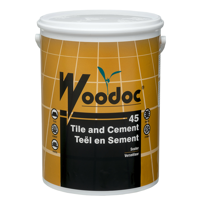 WOODOC 45 TILE AND CEMENT GLOSS SEALER - 5L