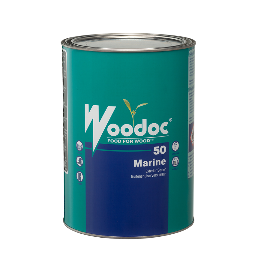 WOODOC 50 EXTERIOR MEDIUM GLOSS WAX SEALER - 5L - CLEAR