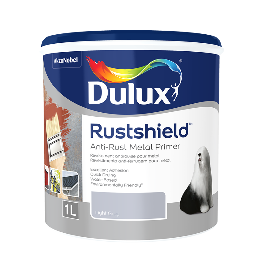 Dulux Rustshield Anti-Rust Metal /Primer Water-based - 1L - Red Oxde