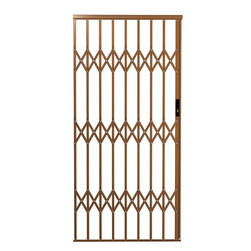 Aluglide Security Gate Type 10 - (1000 x 2150mm) - BRONZE