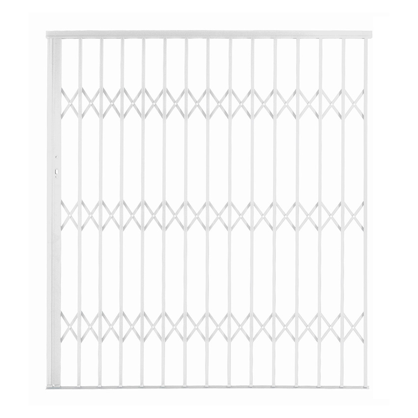 Aluglide Security Gate Type 18 - (1800 x 2150mm) - WHITE