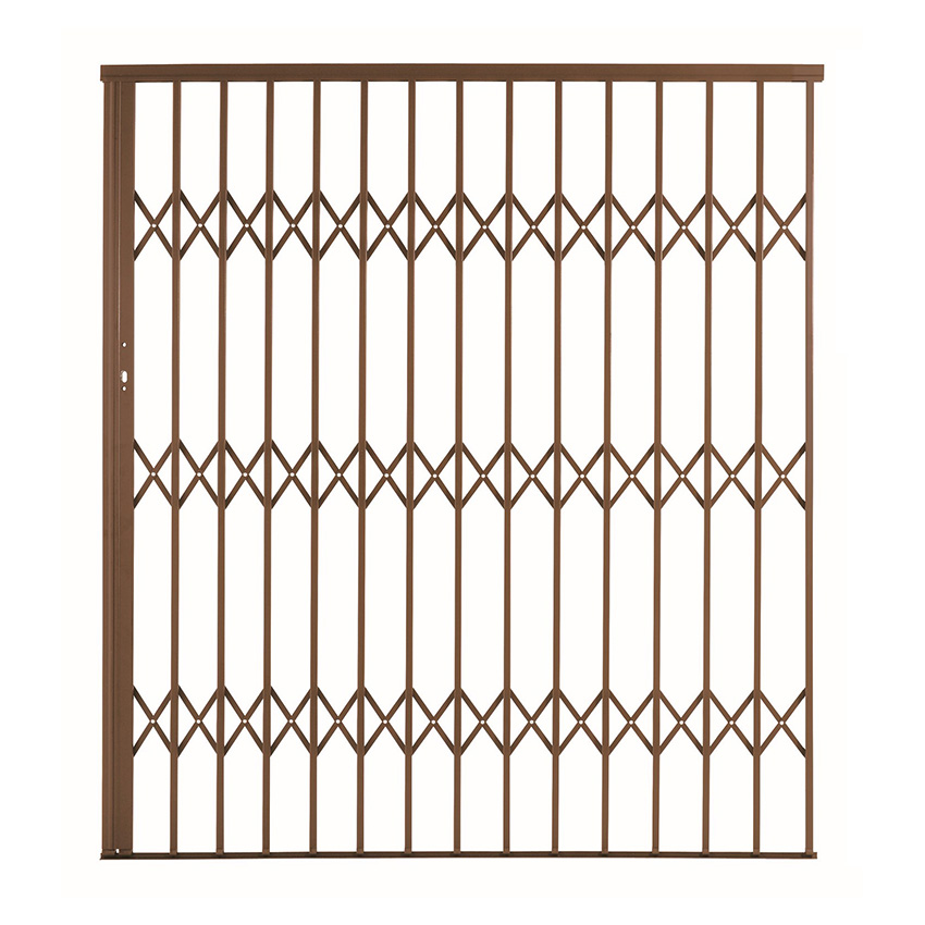 Aluglide Security Gate Type 18 - (1800 x 2150mm) - BRONZE