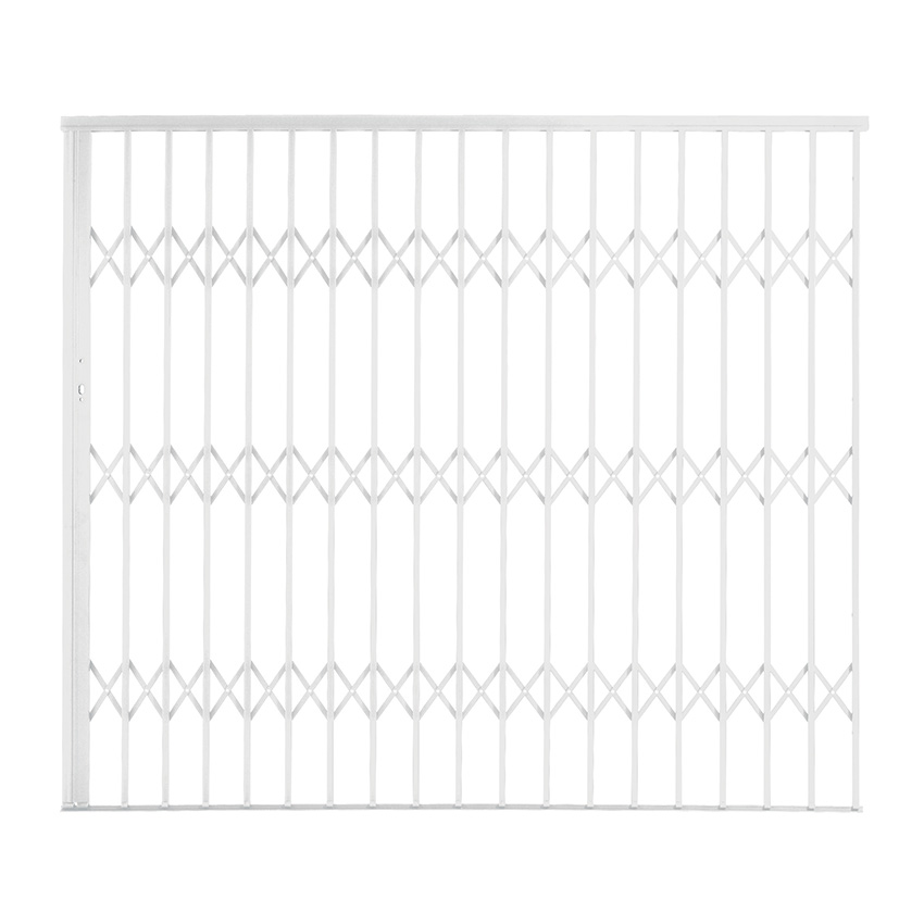 Aluglide Security Gate Type 25 - (2500 x 2150mm) - WHITE