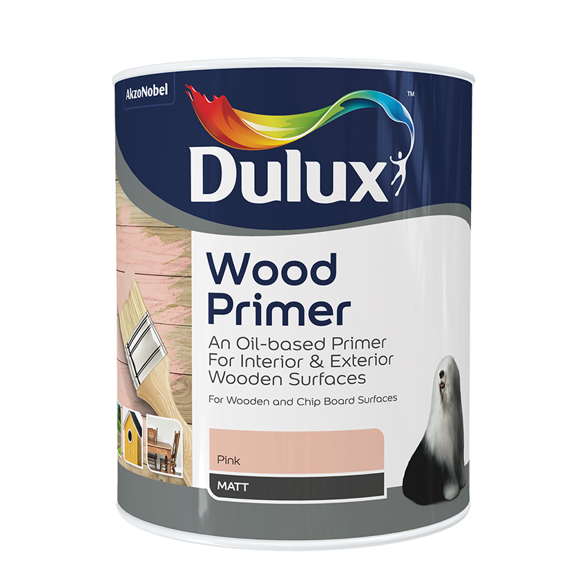 Dulux Primer For Wood - 1L - Pink