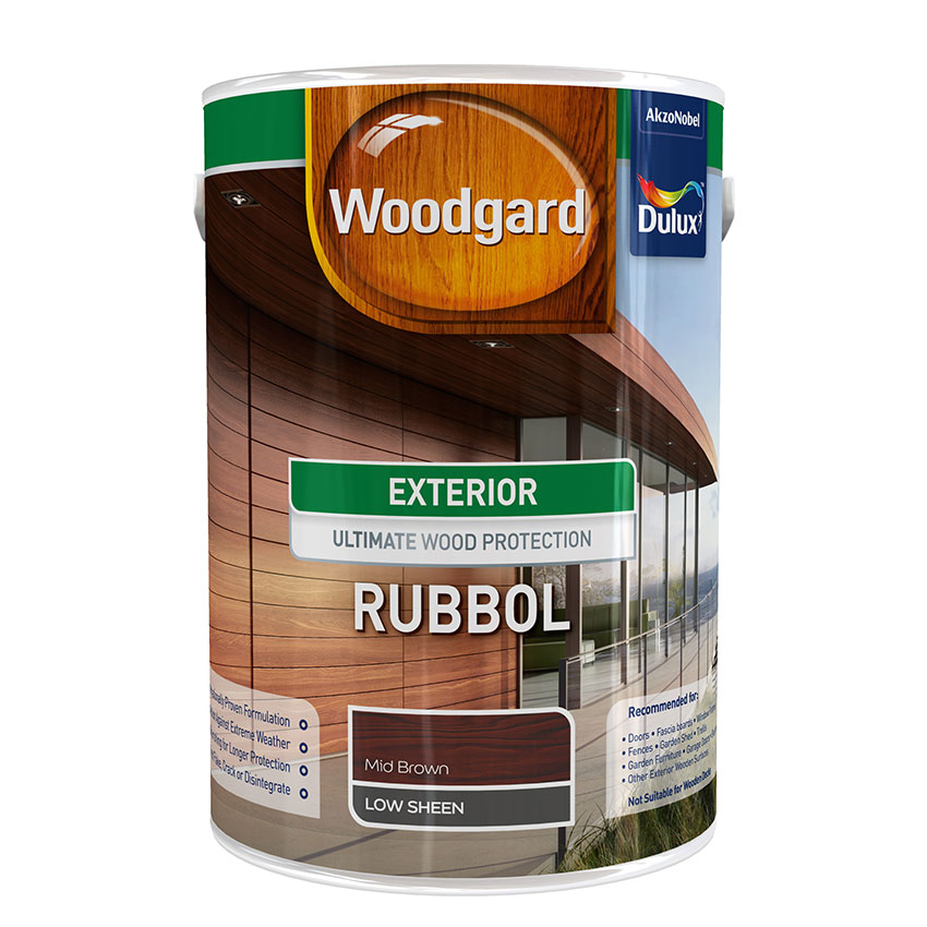 Dulux Woodgard Rubbol - 5L - Mid Brown