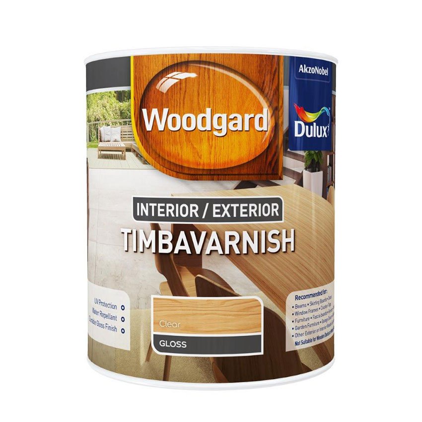 Dulux Woodgard Timbavarnish Interior/Exterior - 1L - Clear
