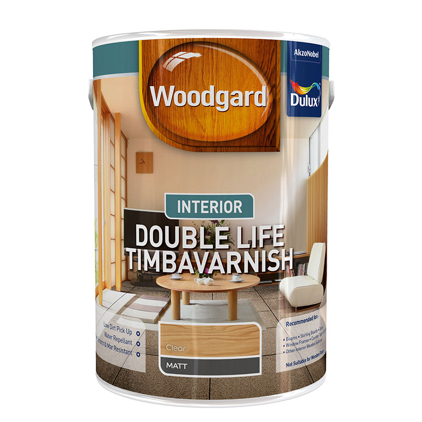 Dulux Woodgard Timbavarnish Interior/Exterior - 5L - Clear