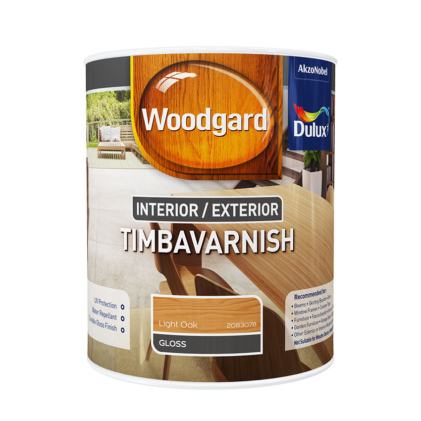 Dulux Woodgard Timbavarnish Interior/Exterior - 1L - Light