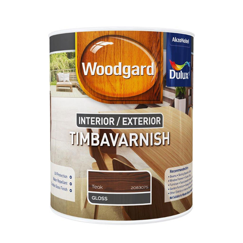 Dulux Woodgard Timbavarnish Interior/Exterior - 1L - Teak