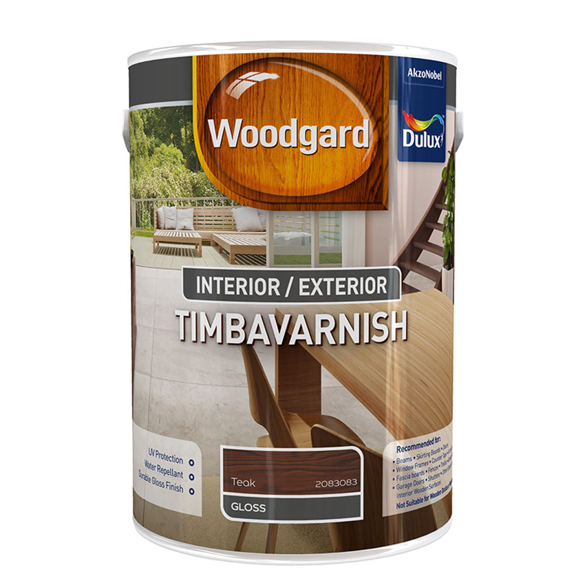 Dulux Woodgard Timbavarnish Interior/Exterior - 5L - Teak