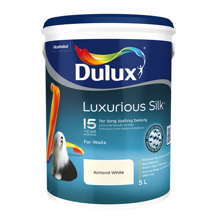 Dulux Luxurious Silk - 5L - Almond White
