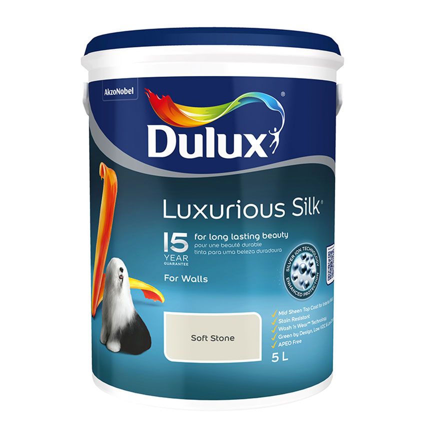 Dulux Luxurious Silk - 5L - Soft Stone