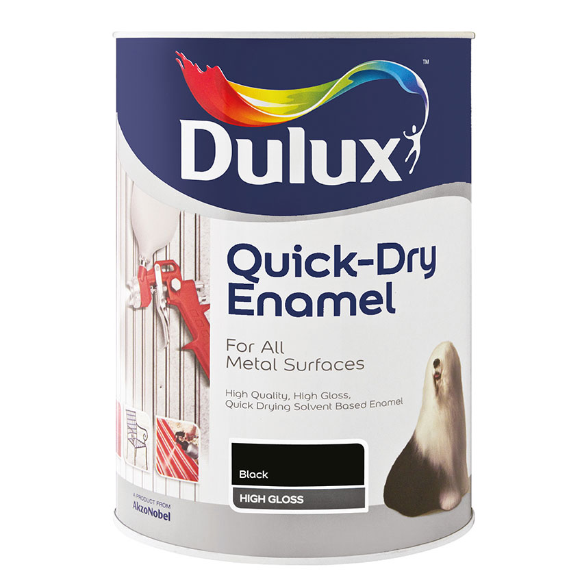 Dulux Quick Dry Enamel - 1L - Black