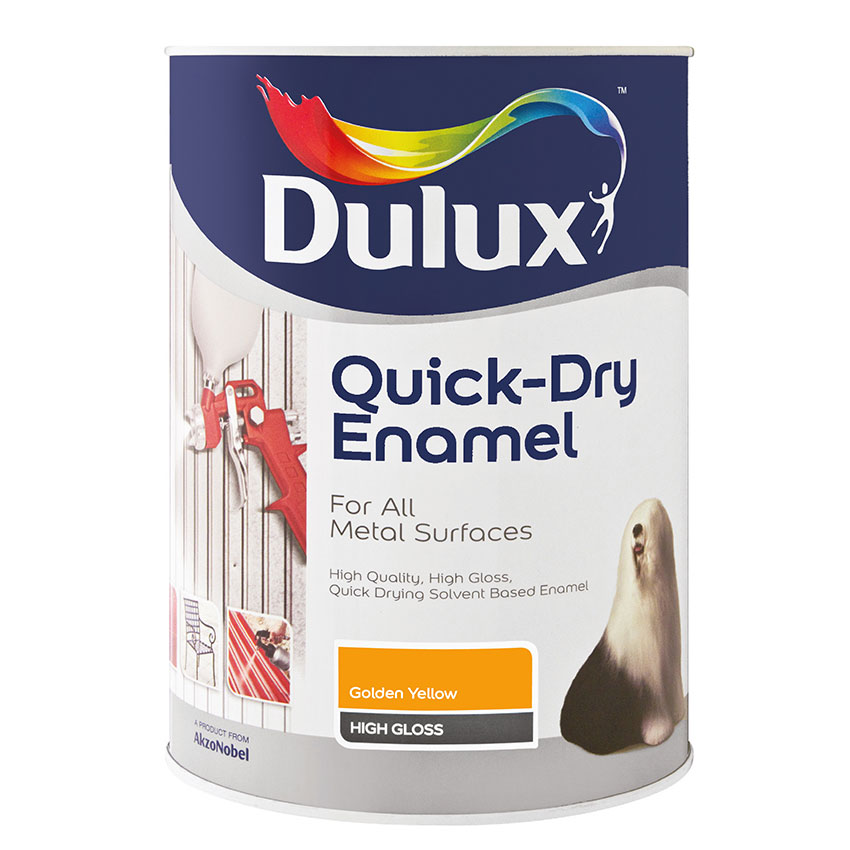 Dulux Quick Dry Enamel - 1L - Golden