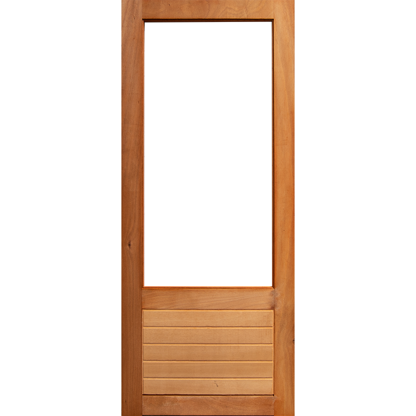 Swartland Door-Horizontal Slatted with full glass top