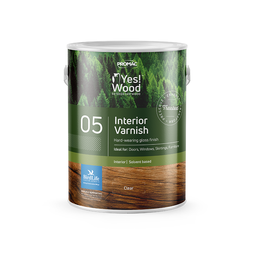 YES WOOD 05 VARNISH GLOSS INT CLEAR 5L