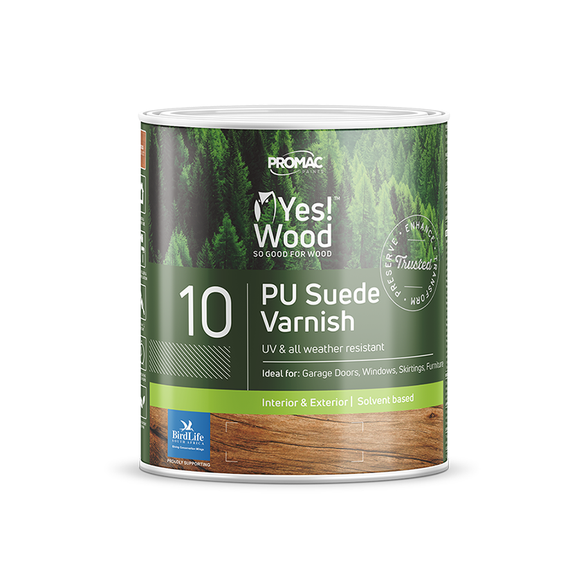 YES WOOD 10 PU SUEDE INT/EXT CLEAR 1L