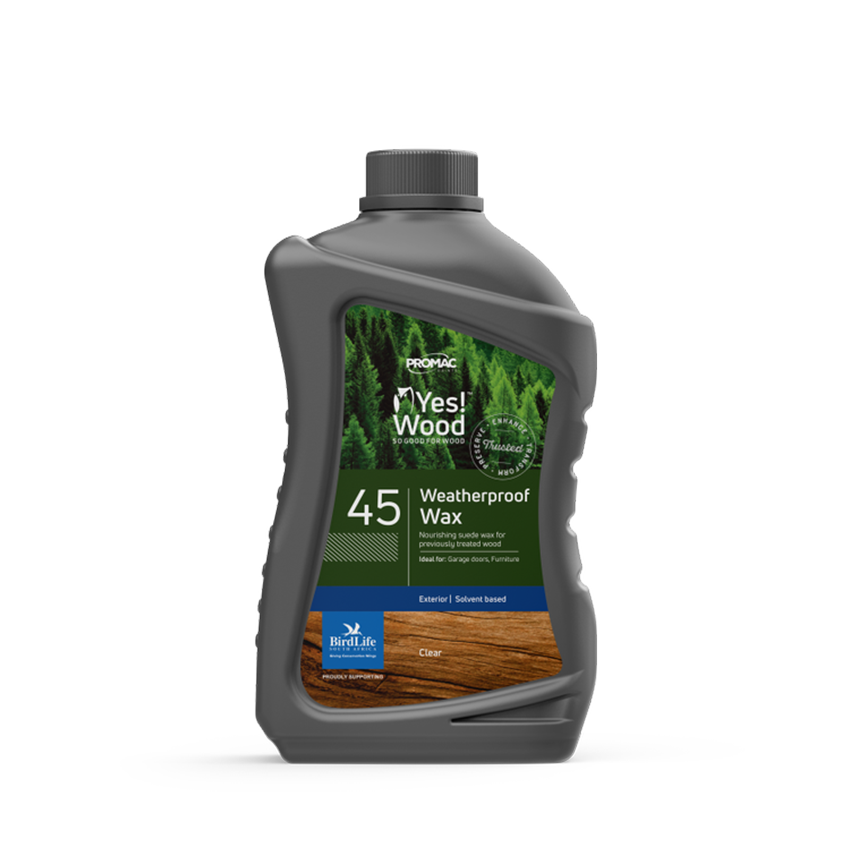 YES WOOD 45 WEATHERPROOF WAX CLEAR 1L