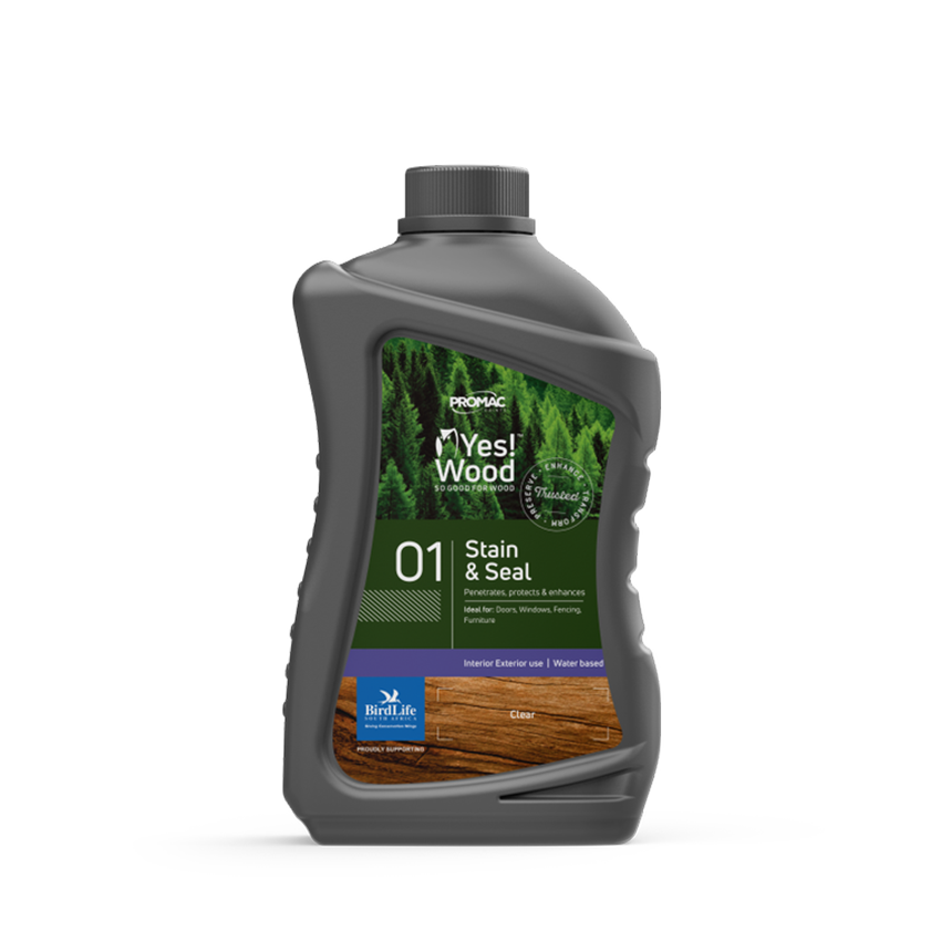 YES WOOD 01 STAIN AND SEAL 1L - ASH GREY