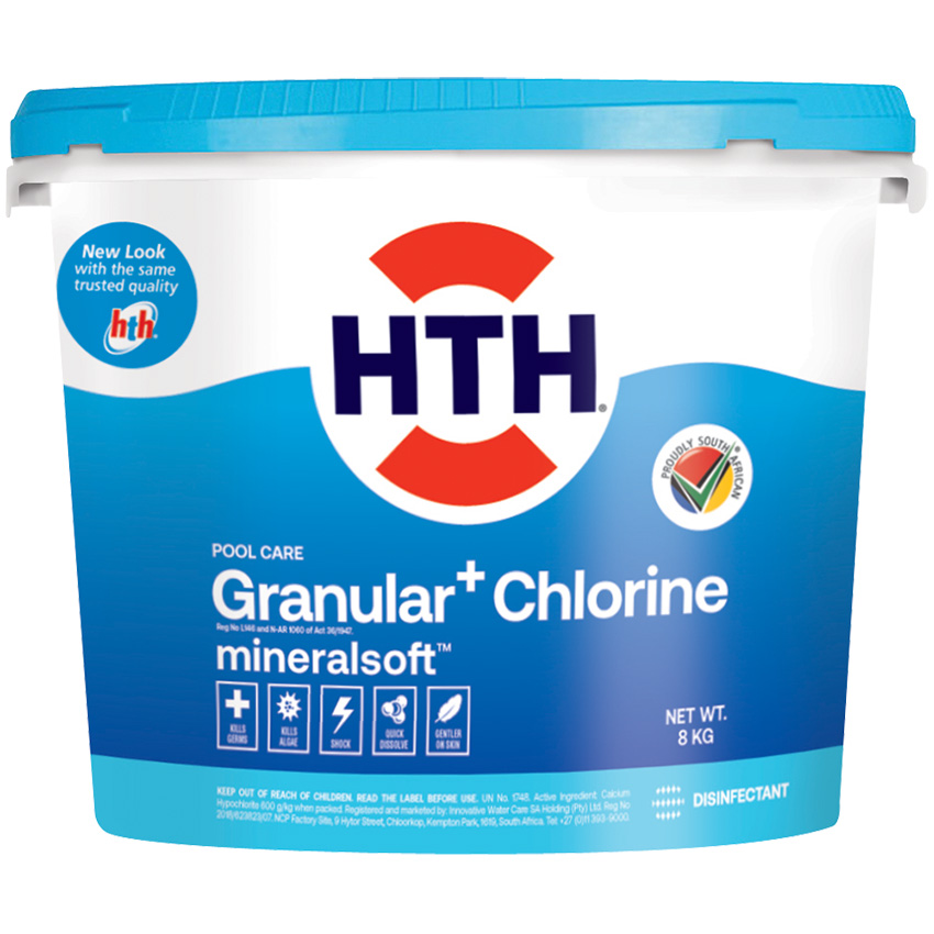 HTH Granular+ Mineralsoft Pool Chlorine - 8KG